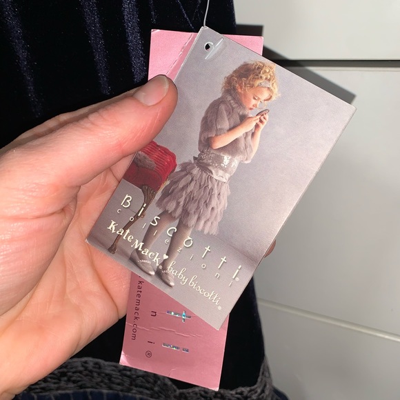 Stunning Biscotti Collection Blue/Silver Holiday Party Dress girls 14 - Picture 4 of 5